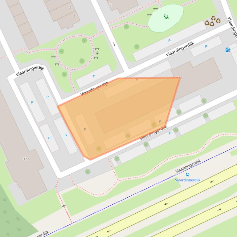 Kaart van postcodegebied 3117ZP.