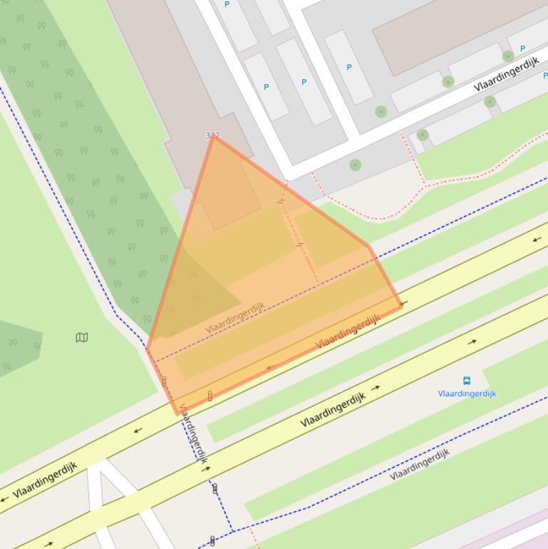 Kaart van postcodegebied 3117ZX.