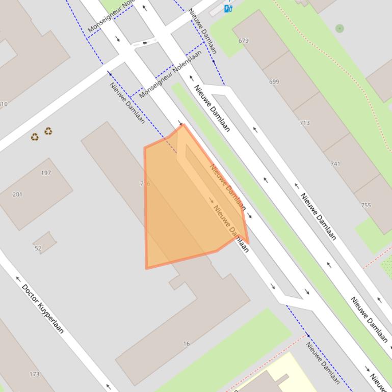 Kaart van postcodegebied 3118AB.