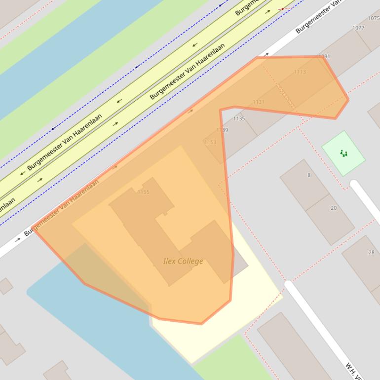 Kaart van postcodegebied 3118GC.