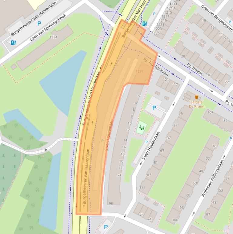 Kaart van postcodegebied 3118GE.