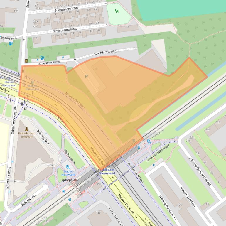 Kaart van postcodegebied 3118JB.