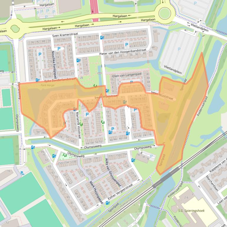 Kaart van postcodegebied 3118JN.