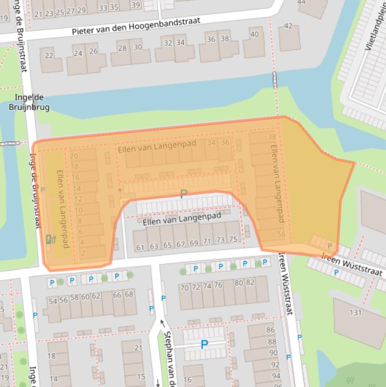 Kaart van postcodegebied 3118JT.