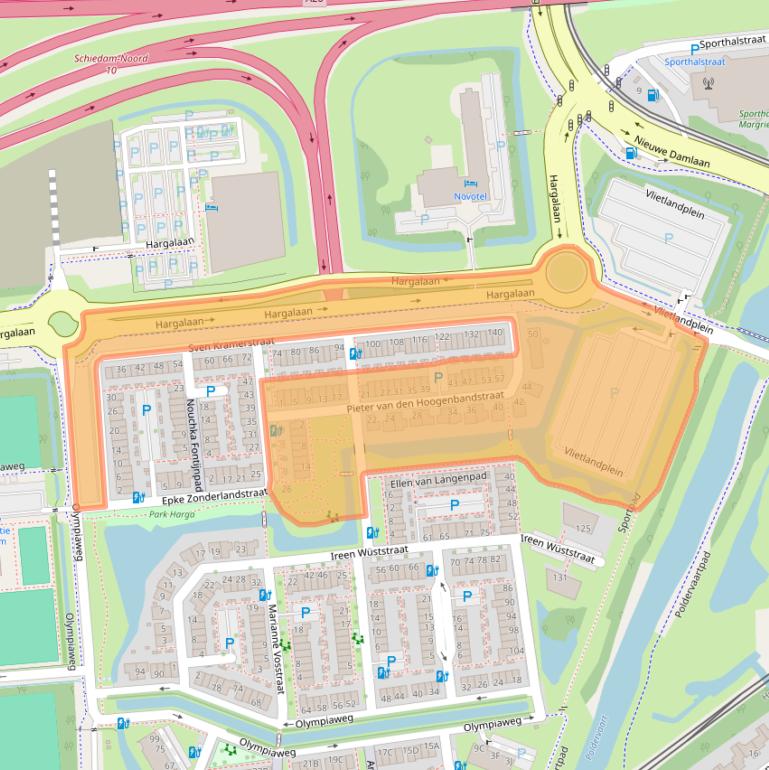 Kaart van postcodegebied 3118JV.