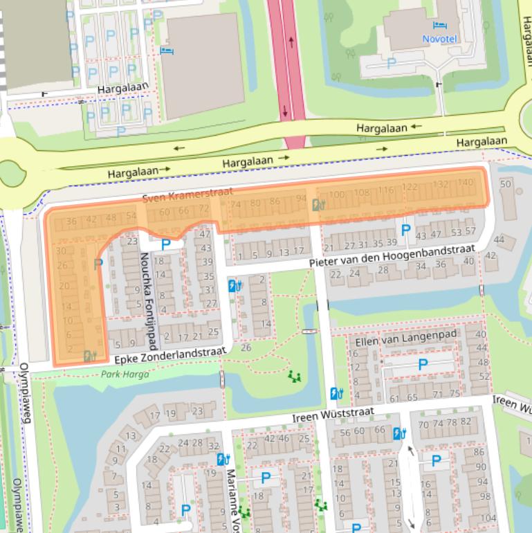 Kaart van postcodegebied 3118JW.
