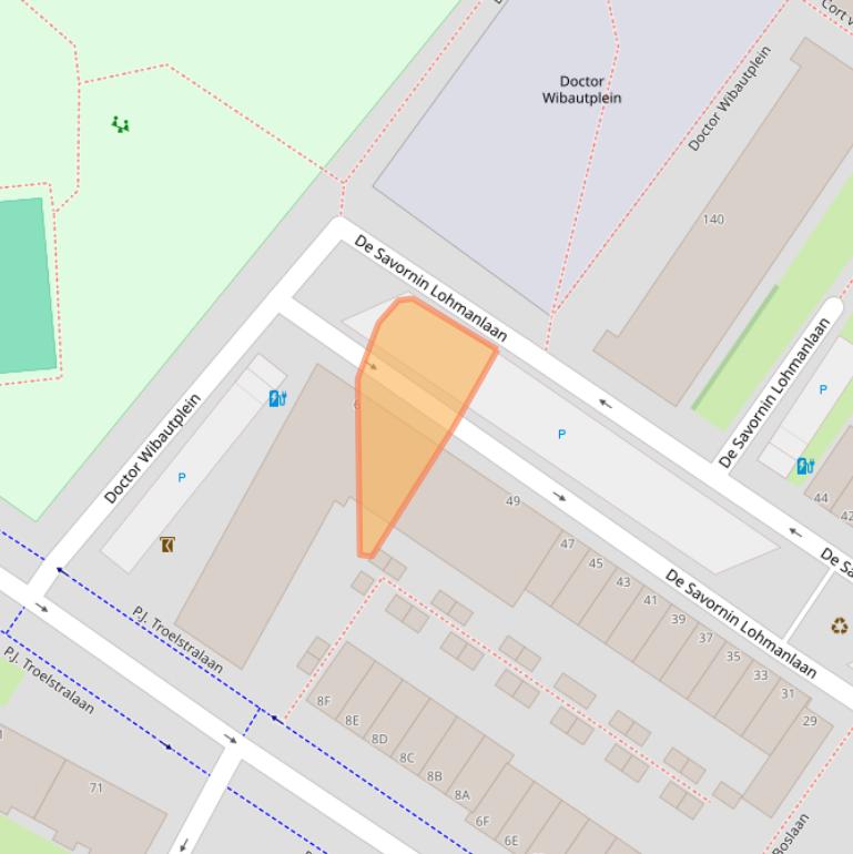 Kaart van postcodegebied 3118KE.