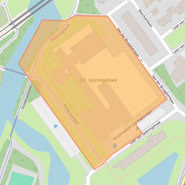 Kaart van postcodegebied 3118LA.