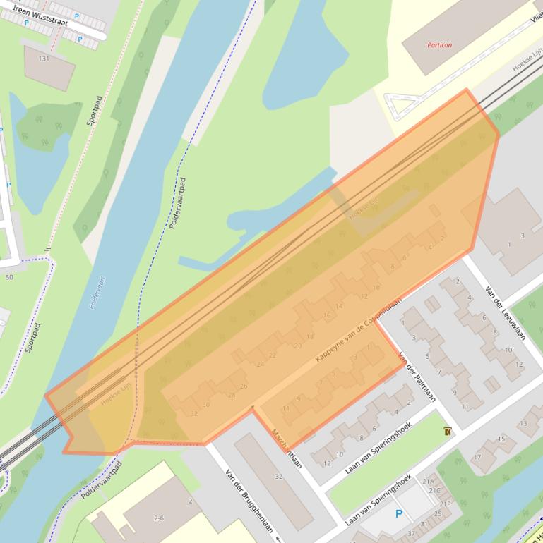 Kaart van postcodegebied 3118LK.