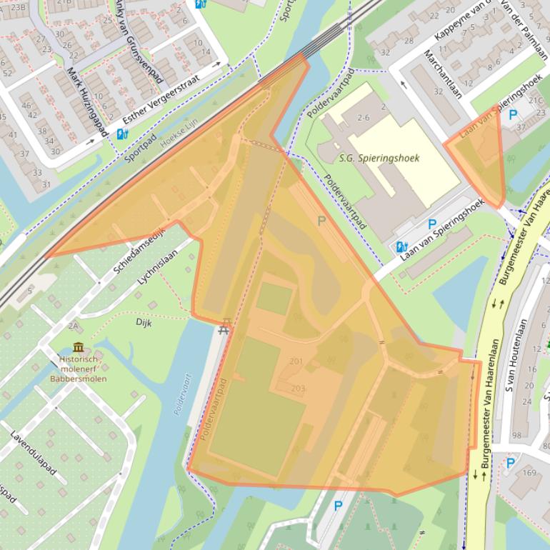 Kaart van postcodegebied 3118LM.