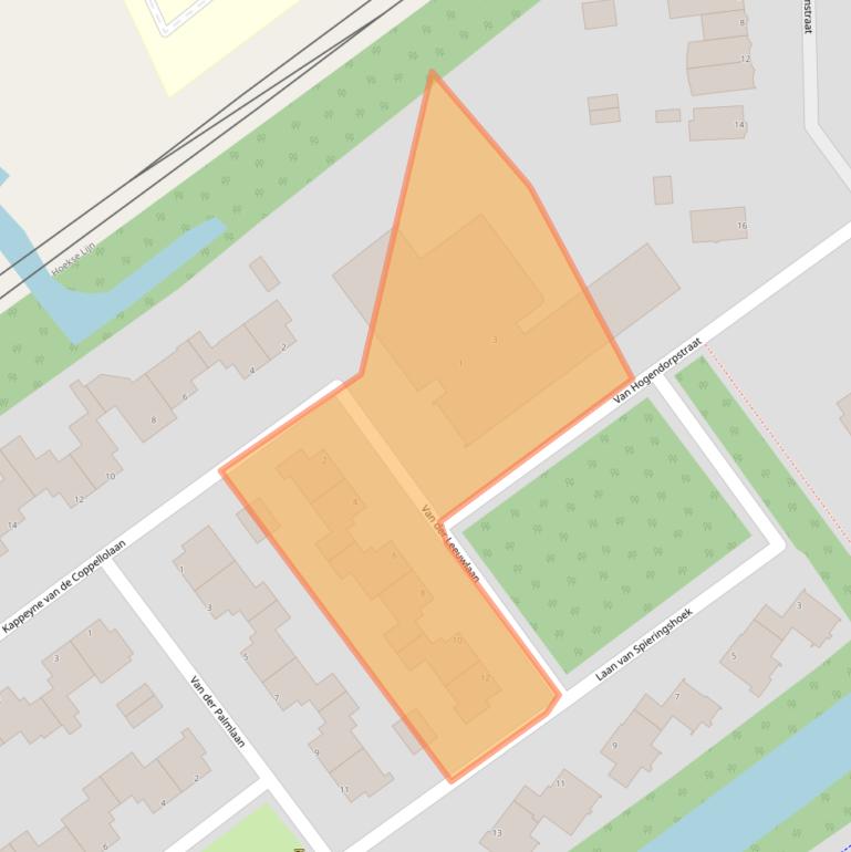 Kaart van postcodegebied 3118LP.