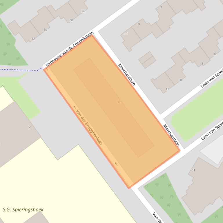 Kaart van postcodegebied 3118LT.