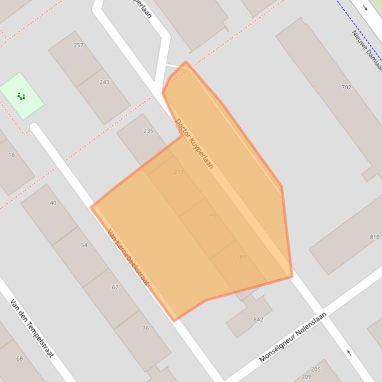 Kaart van postcodegebied 3118RN.