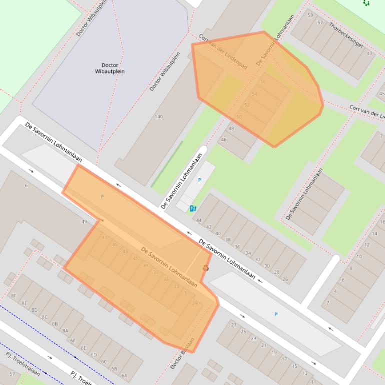 Kaart van postcodegebied 3118RT.