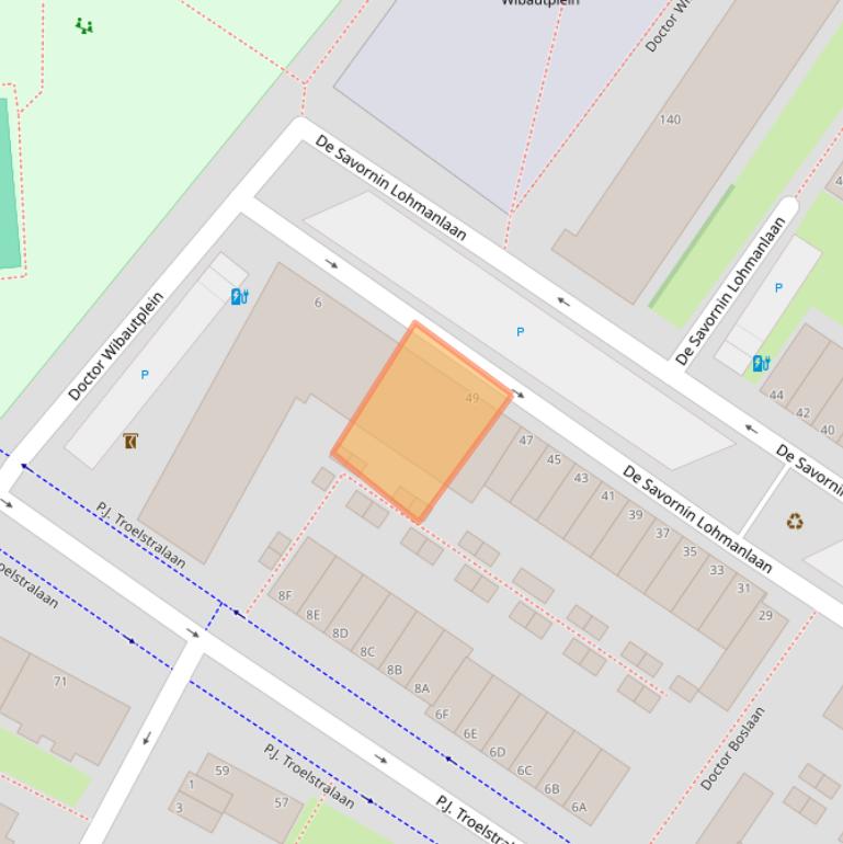 Kaart van postcodegebied 3118RV.