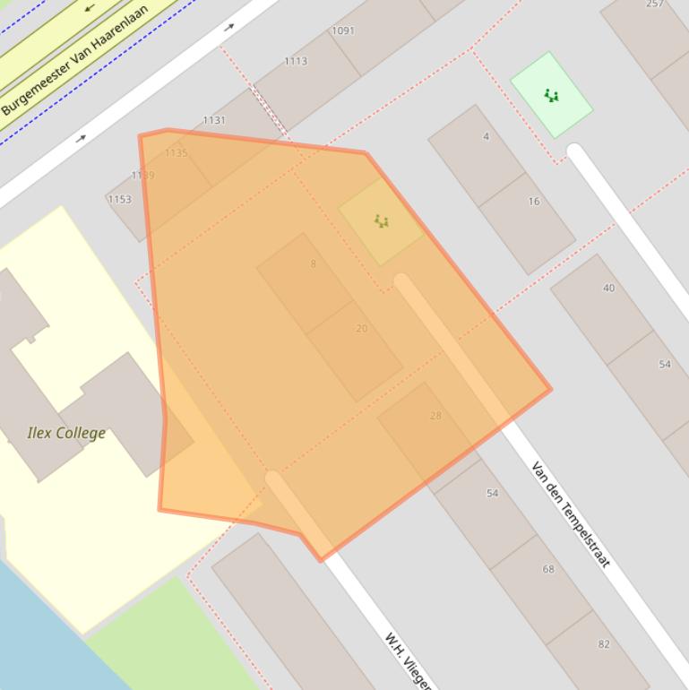 Kaart van postcodegebied 3118TK.