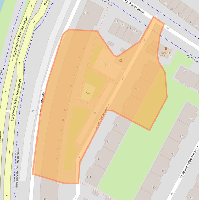 Kaart van postcodegebied 3118XE.