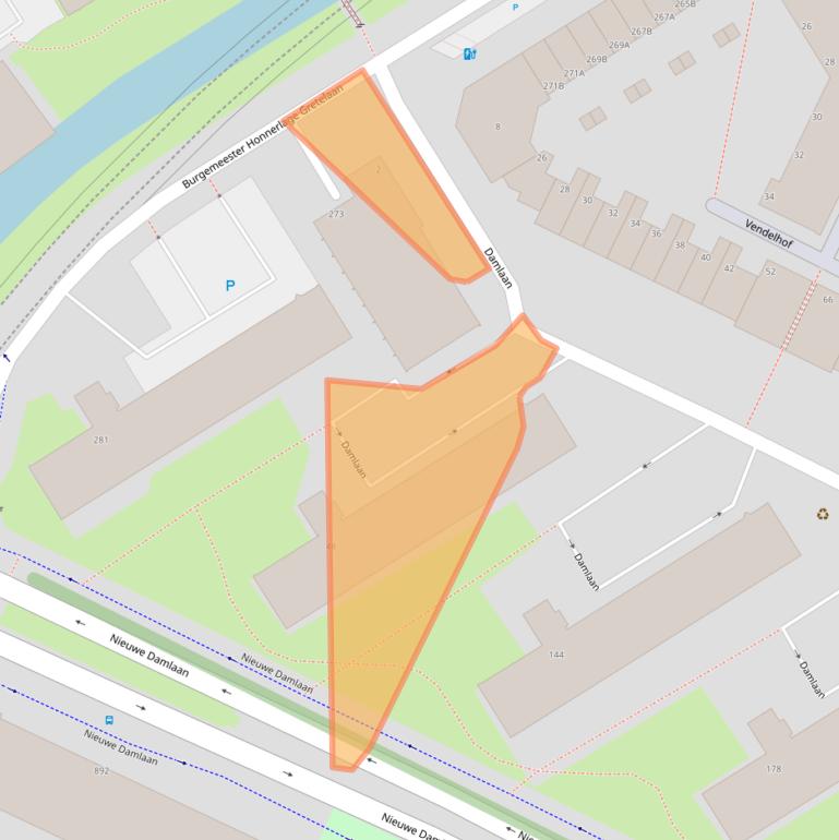 Kaart van postcodegebied 3119AA.