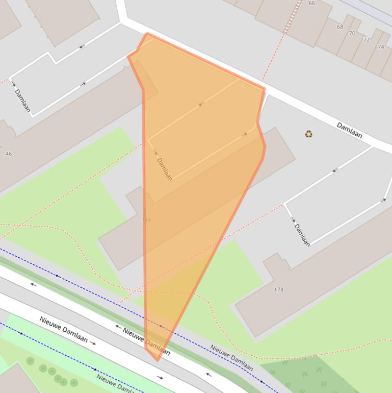 Kaart van postcodegebied 3119AC.