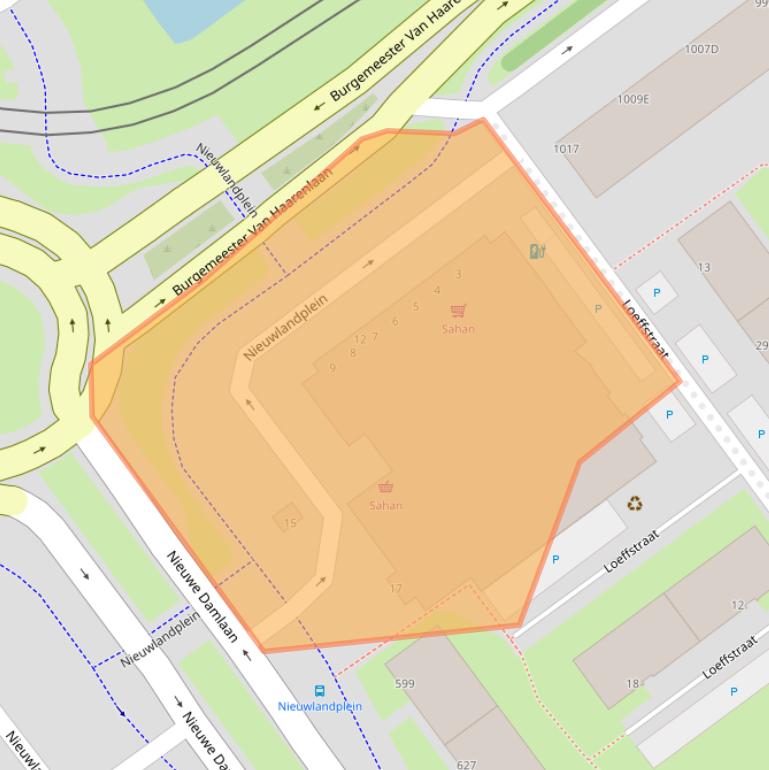 Kaart van postcodegebied 3119AH.