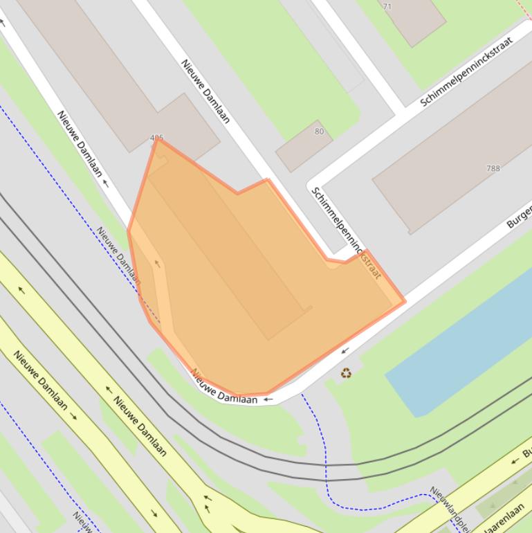 Kaart van postcodegebied 3119AN.