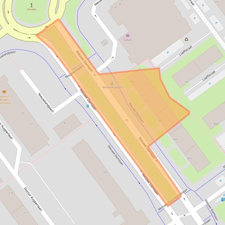 Kaart van postcodegebied 3119AP.