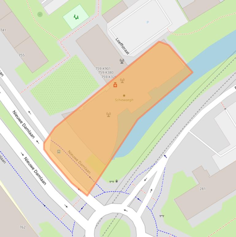 Kaart van postcodegebied 3119AV.