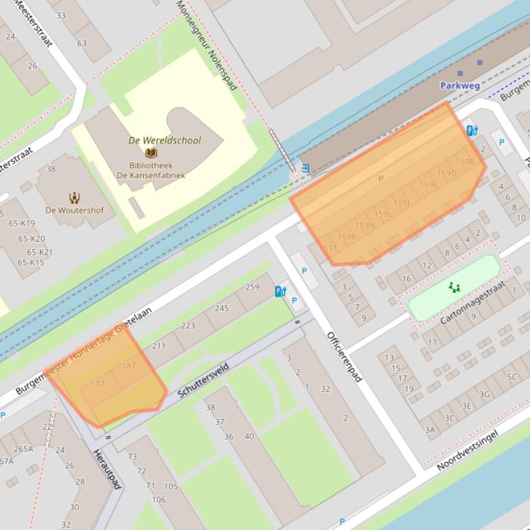 Kaart van postcodegebied 3119BD.