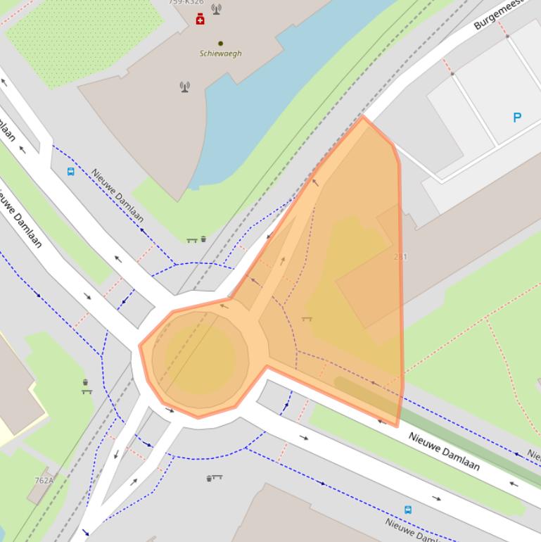 Kaart van postcodegebied 3119BJ.