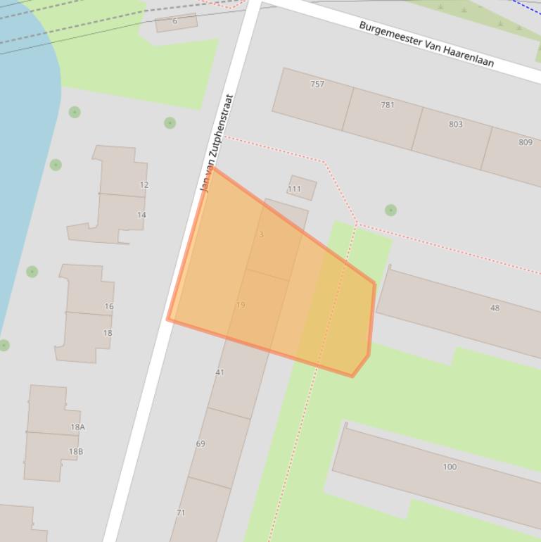 Kaart van postcodegebied 3119BL.