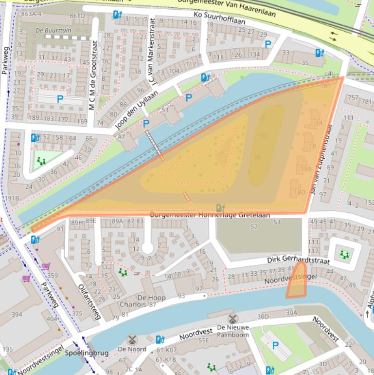 Kaart van postcodegebied 3119BP.