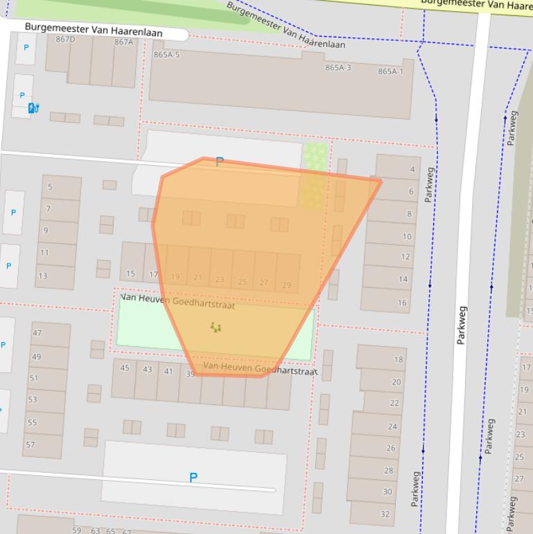 Kaart van postcodegebied 3119CM.