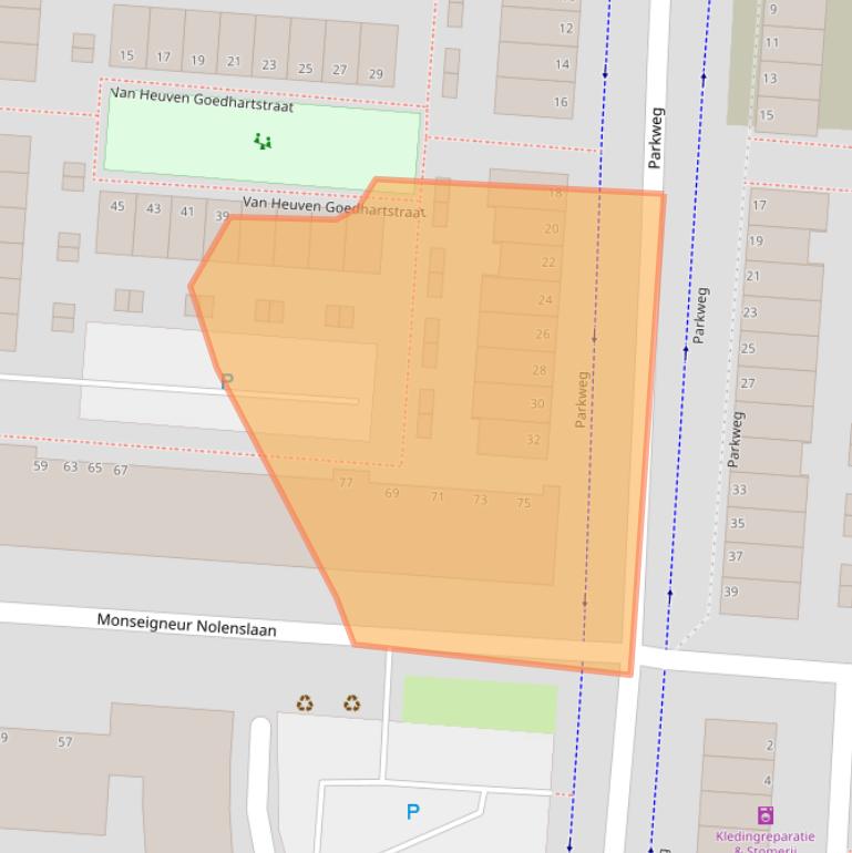 Kaart van postcodegebied 3119CP.