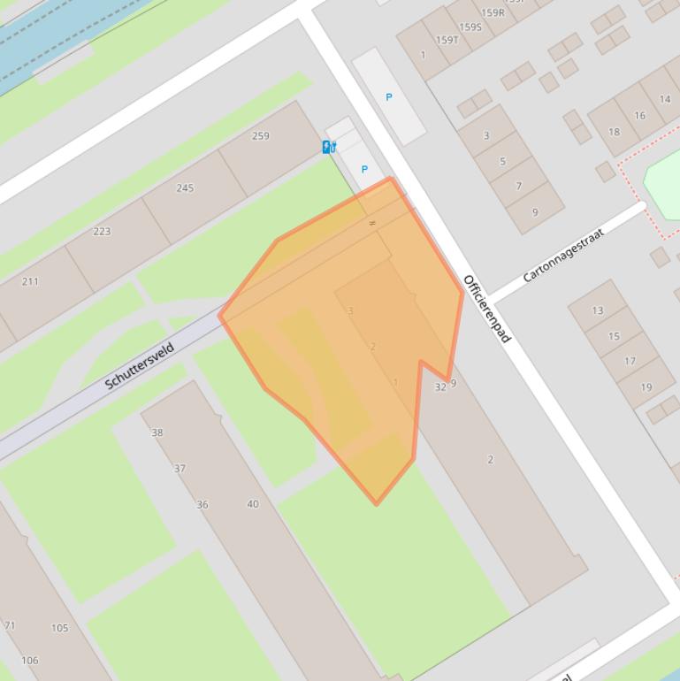 Kaart van postcodegebied 3119DD.