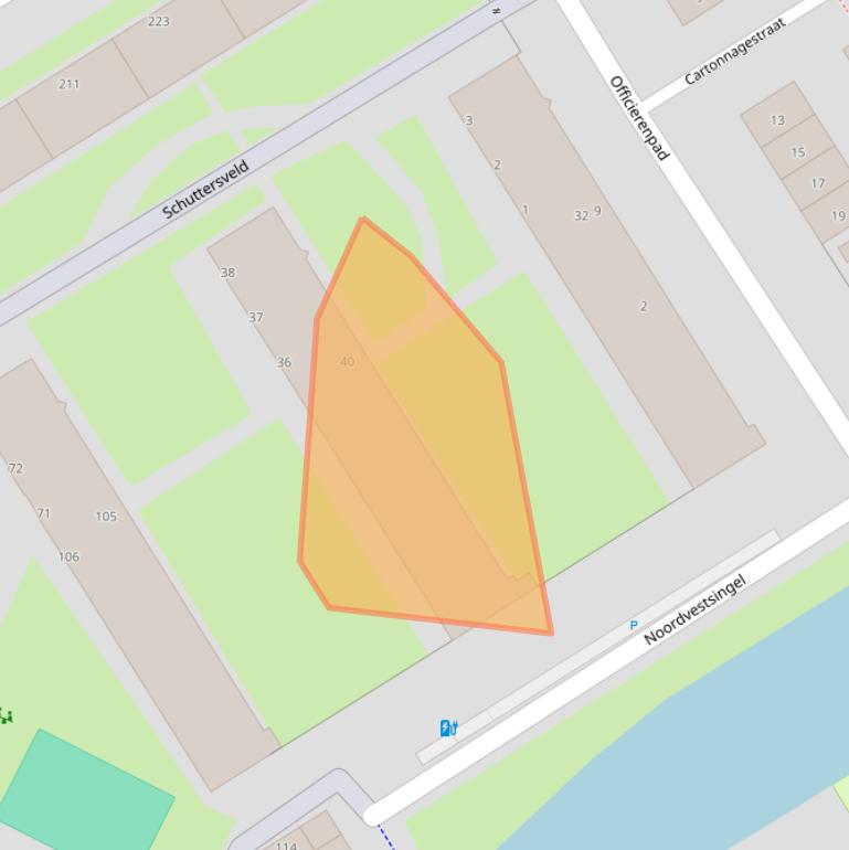 Kaart van postcodegebied 3119DH.