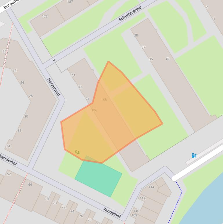 Kaart van postcodegebied 3119DK.