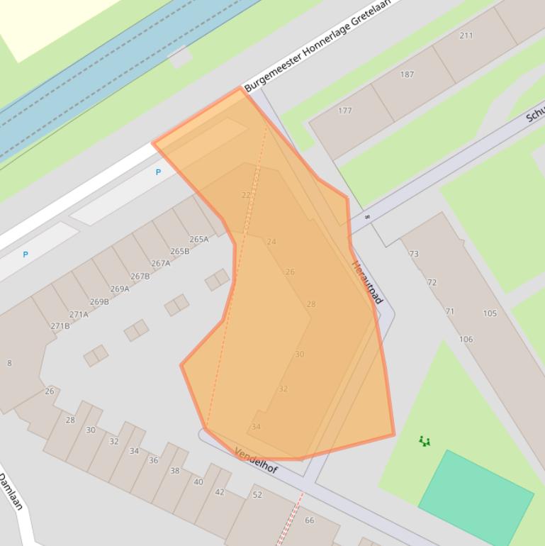 Kaart van postcodegebied 3119DL.