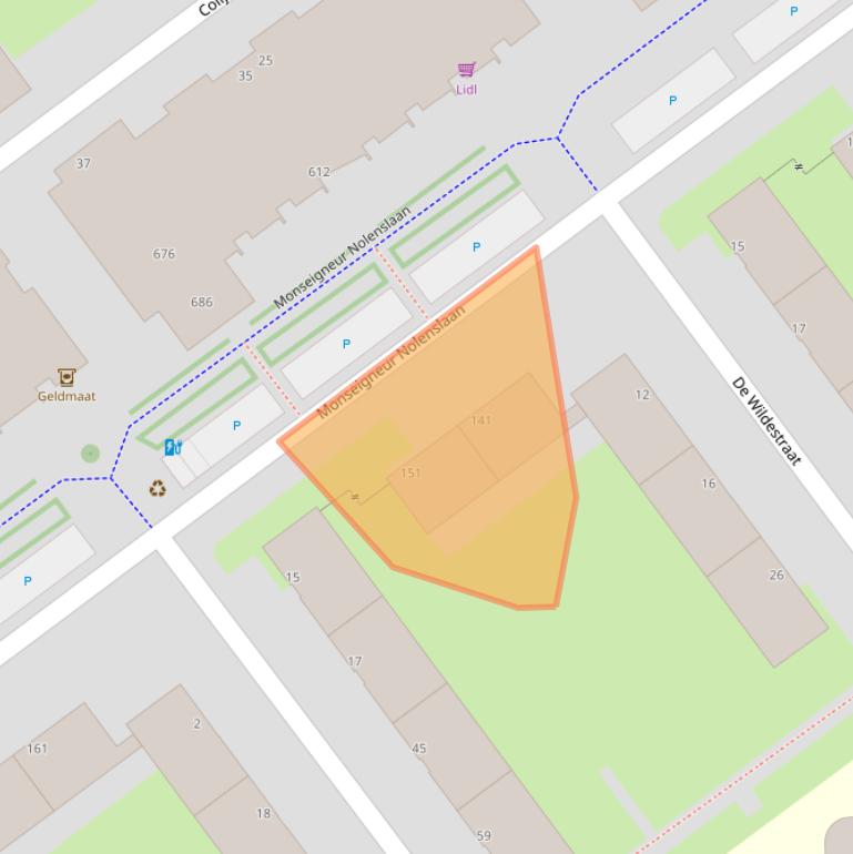 Kaart van postcodegebied 3119ED.