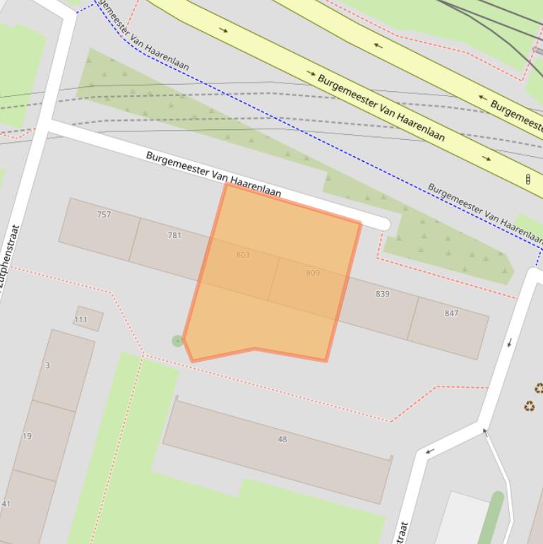 Kaart van postcodegebied 3119GB.