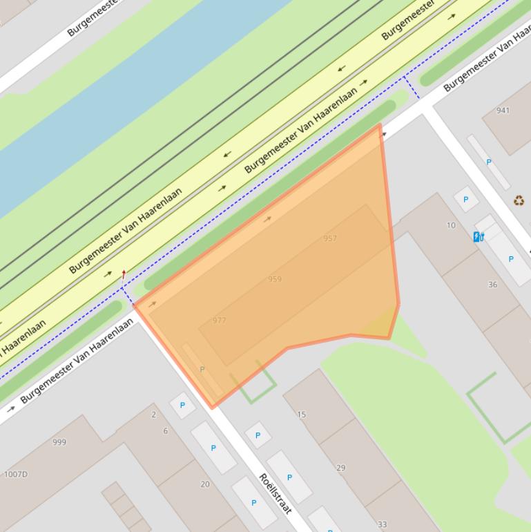 Kaart van postcodegebied 3119GG.