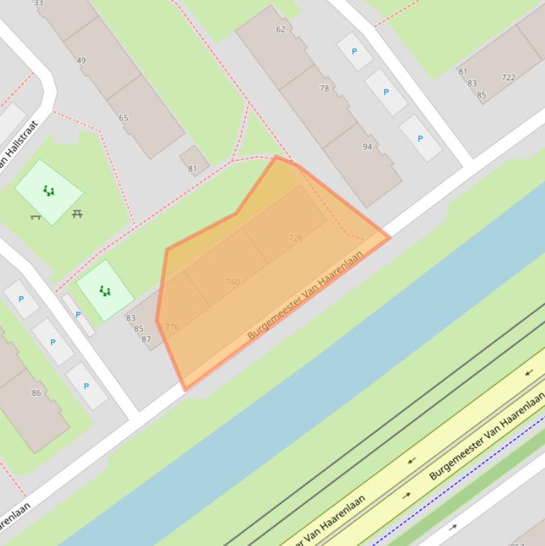 Kaart van postcodegebied 3119GT.