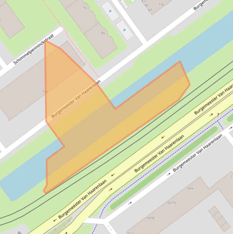 Kaart van postcodegebied 3119GW.