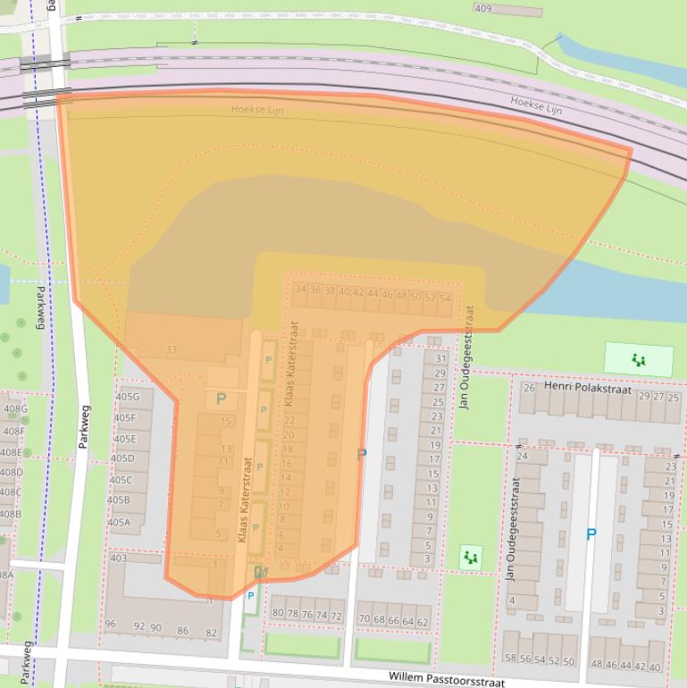 Kaart van postcodegebied 3119HJ.