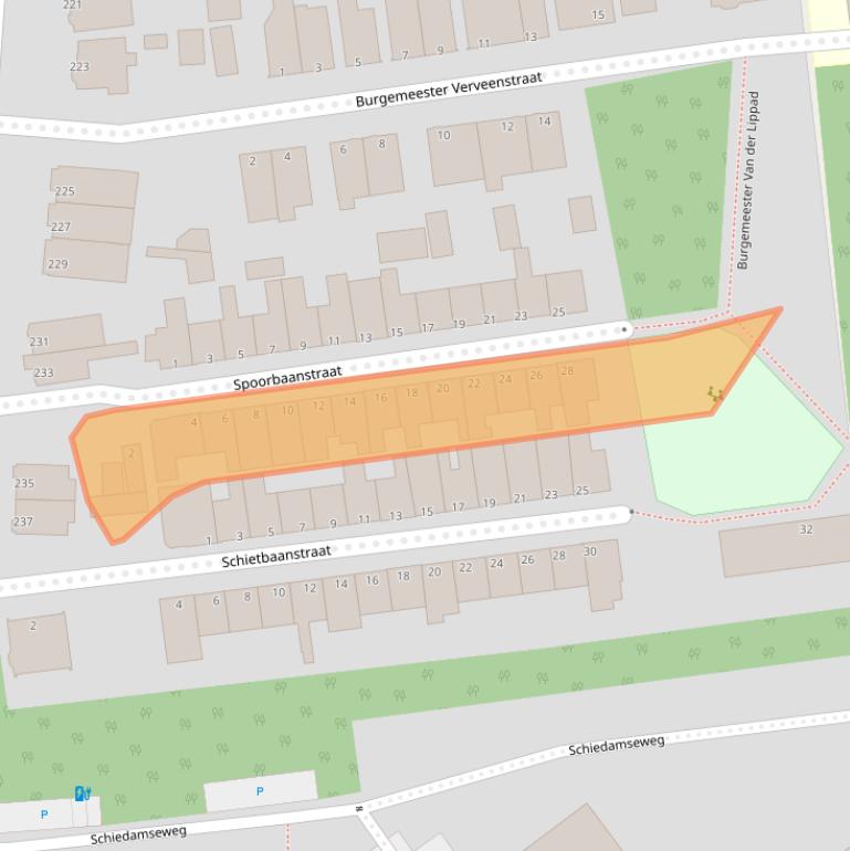 Kaart van postcodegebied 3119JH.