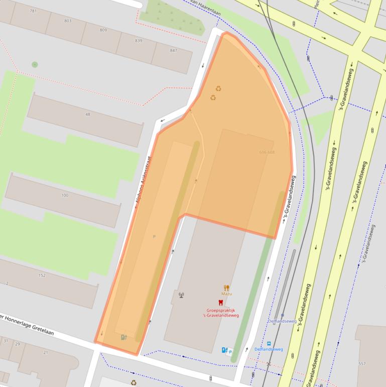 Kaart van postcodegebied 3119NA.