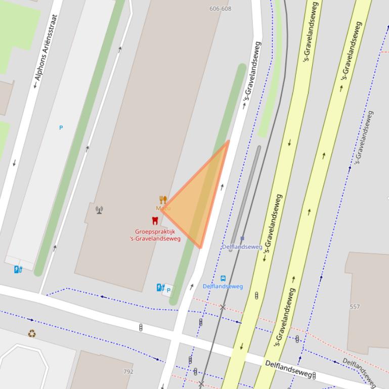 Kaart van postcodegebied 3119NB.