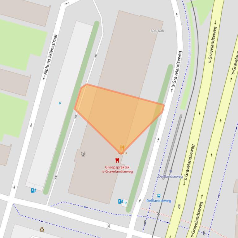 Kaart van postcodegebied 3119NC.