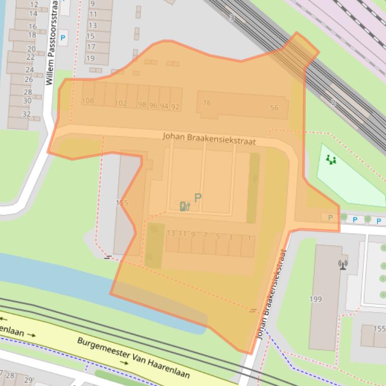 Kaart van postcodegebied 3119NL.