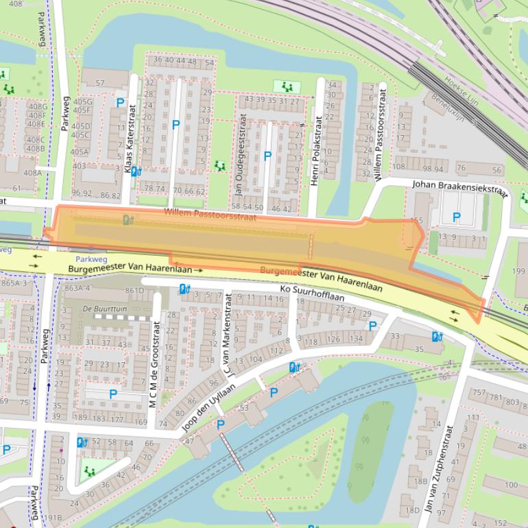 Kaart van postcodegebied 3119NN.