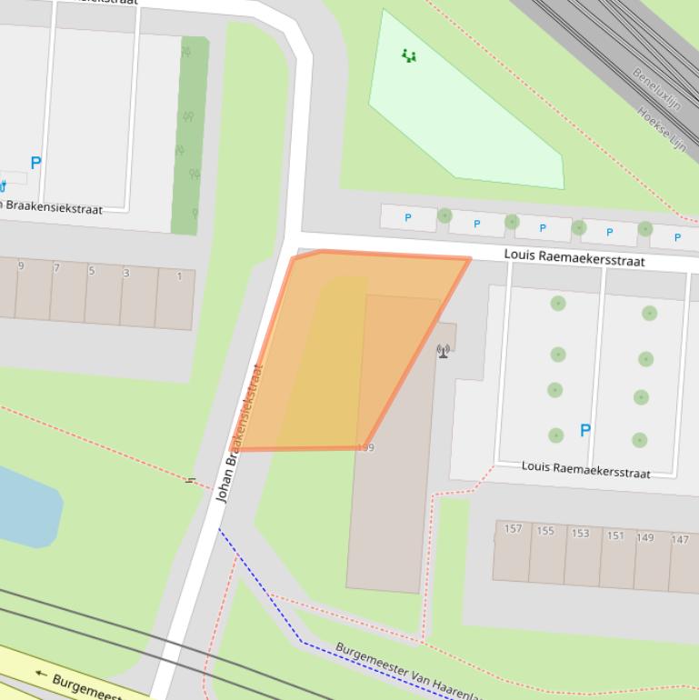 Kaart van postcodegebied 3119NW.